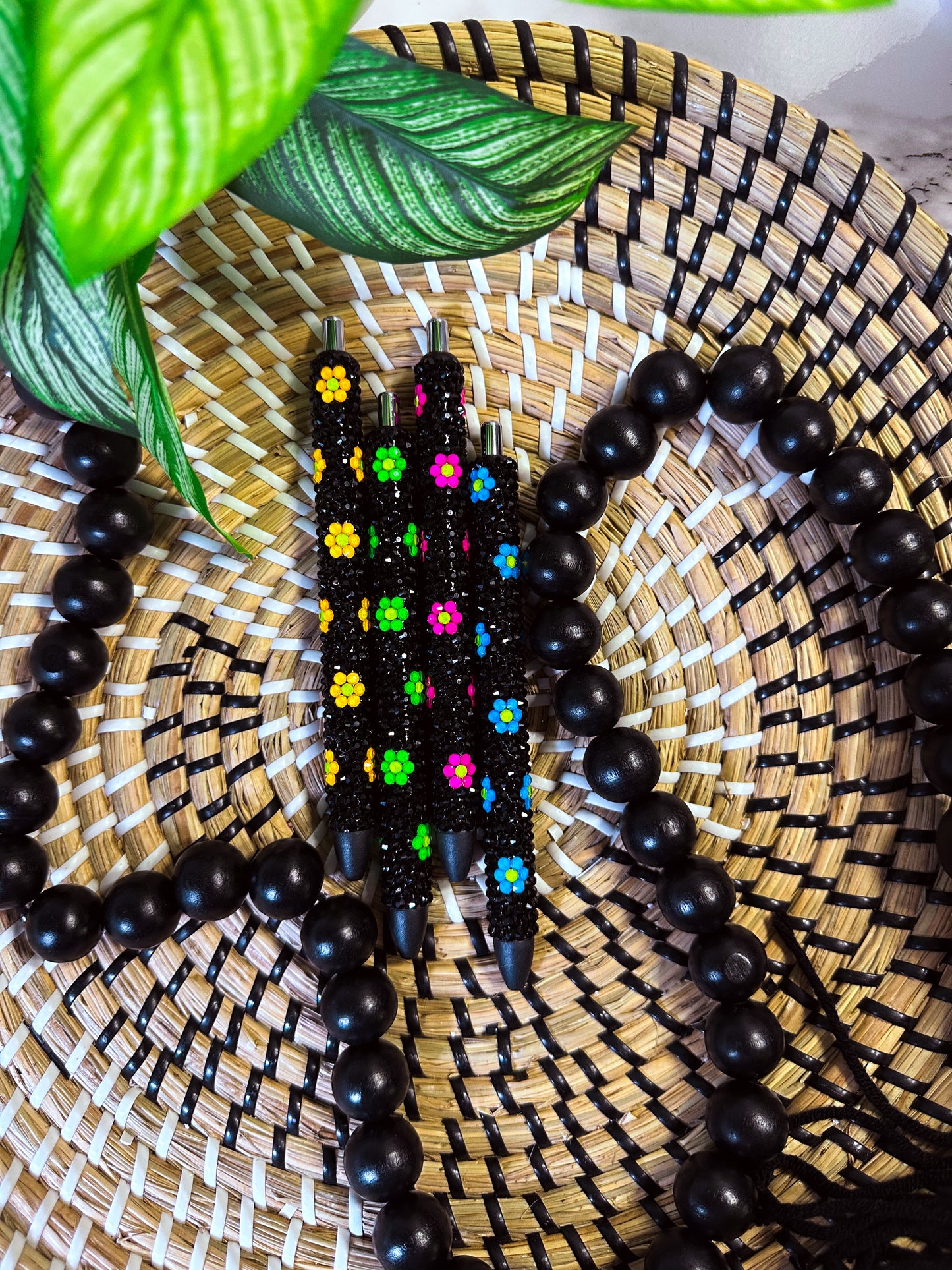 Neon Rhinestone Pen | Custom Flower Pen